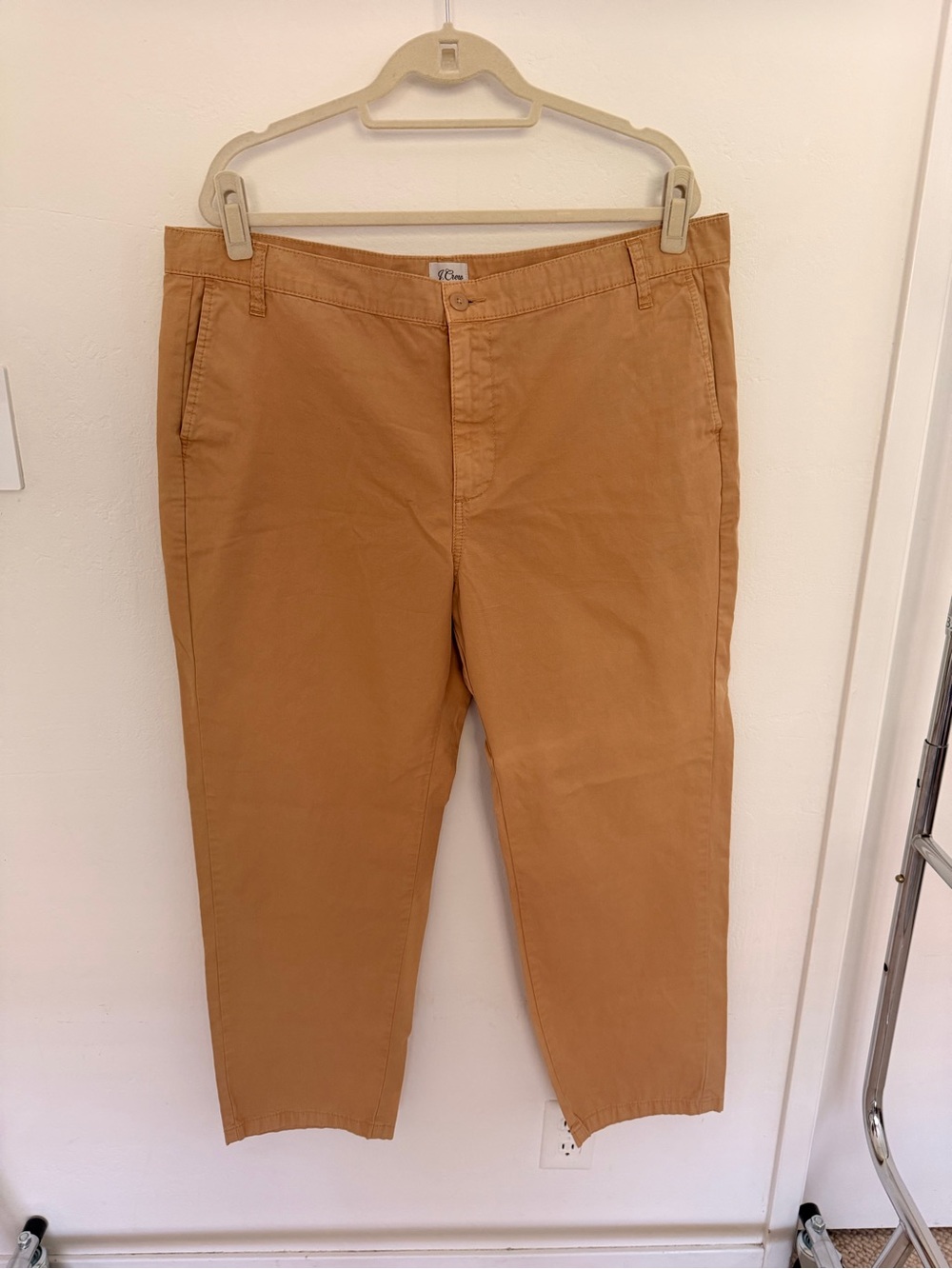 J. Crew Women's Straight-Leg Chinos in Caramel